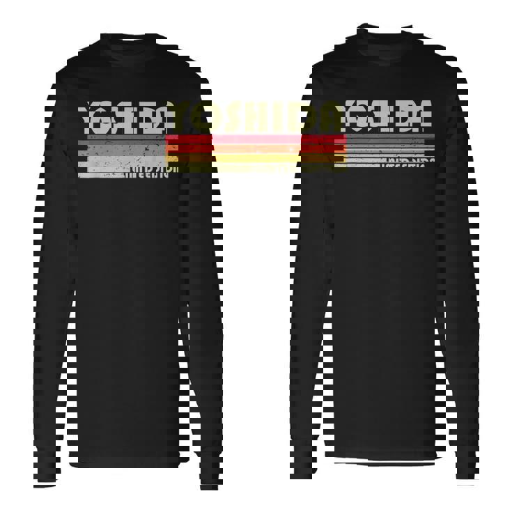 【吉田 芳田 よしだ】名前 名字 家族お揃い ギャグ ネタ ウケ狙い 贈り物 ギフト 面白い おもしろ 長袖Tシャツ