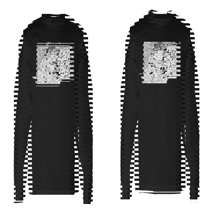 【大神ミオ】『ヤマト神想怪異譚』漫画コマtシャツ（本人セレクト 英語） 長袖Tシャツ ギフトのアイデア