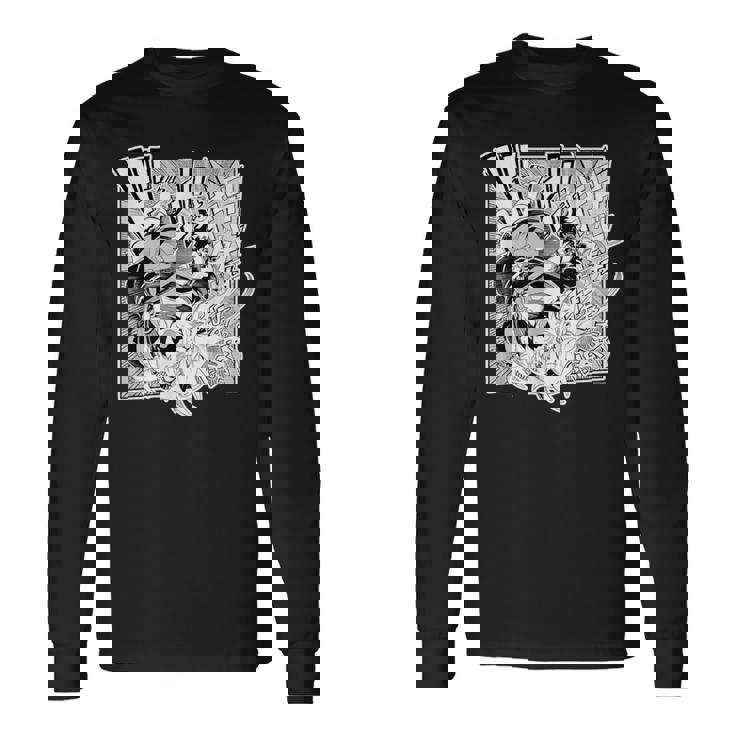 【百鬼あやめ】『ヤマト神想怪異譚』漫画コマtシャツ（本人セレクト 日本語） 長袖Tシャツ