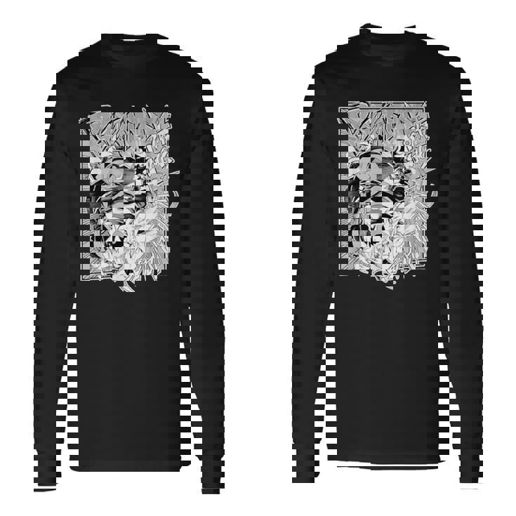 【百鬼あやめ】『ヤマト神想怪異譚』漫画コマtシャツ（本人セレクト 英語） 長袖Tシャツ