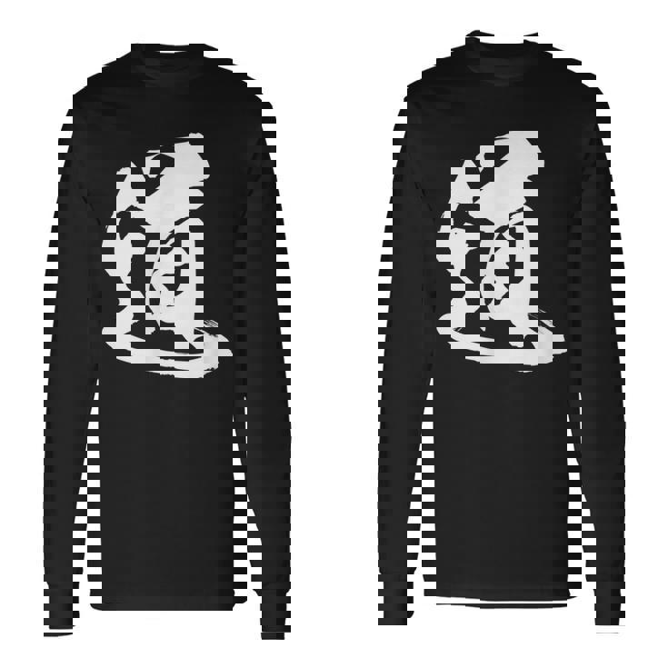 【道】一文字 漢字 日本語 毛筆 書道 筆文字 言葉 和柄 日本 かっこいい お土産 海外 おもしろ 面白い 文字入り 長袖Tシャツ