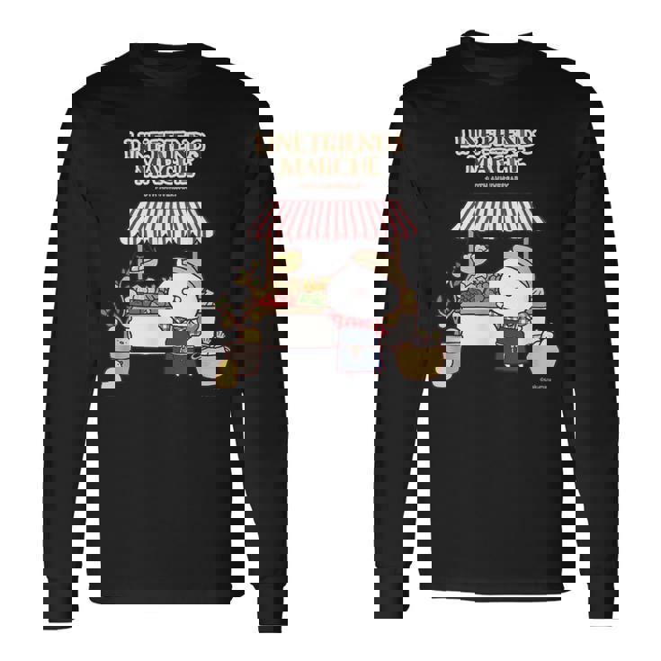 うさまる ベジまるシェロゴ付 ダークカラー 長袖Tシャツ