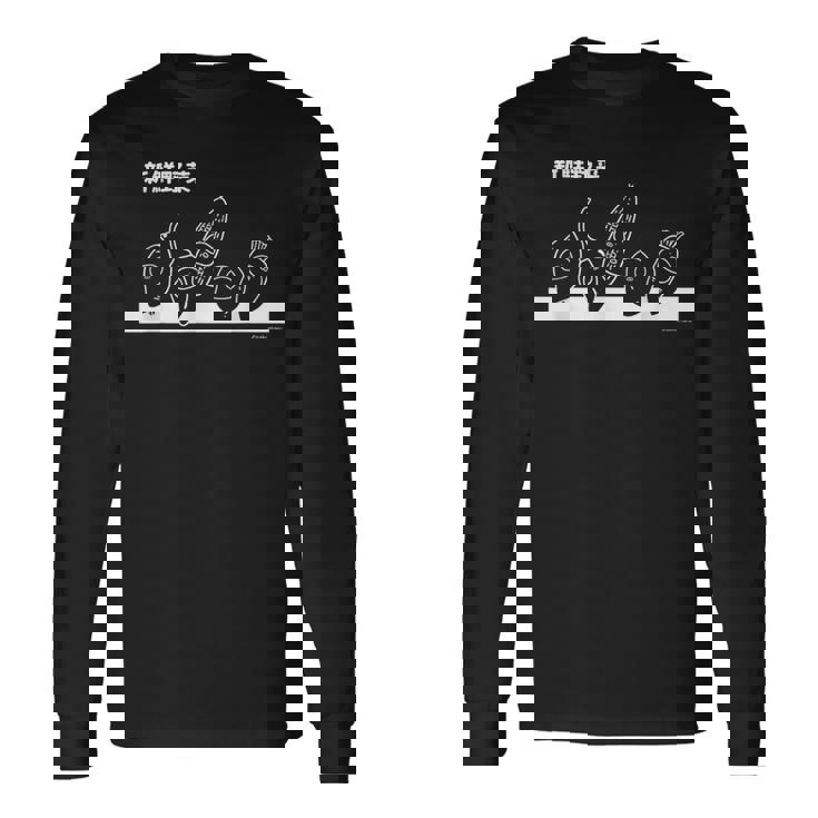 うさまる 新鮮野菜 ダークカラー 長袖Tシャツ