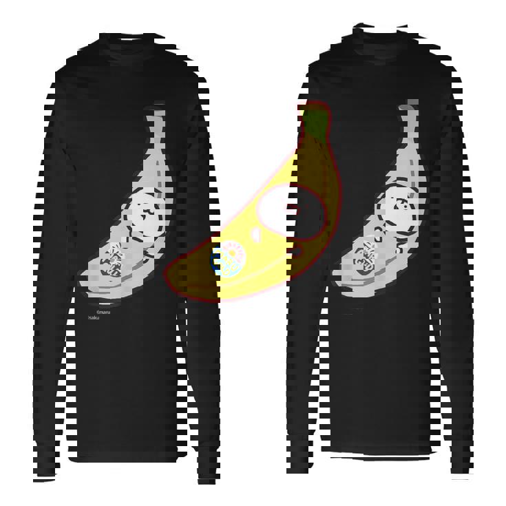 うさまるバナナまる ダークカラー 長袖Tシャツ