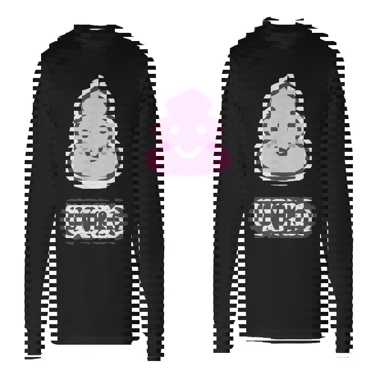 うんこ くん【Unko】うんち ポップ ゆるくて かわいい キャラクター イラスト 長袖Tシャツ