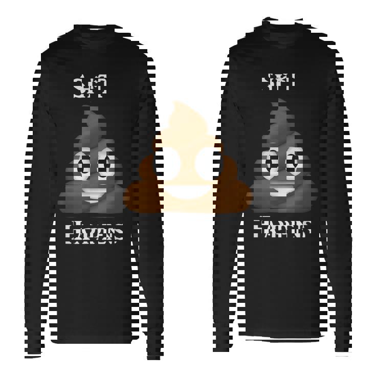 うんちパイル Happensmiling Happy 長袖Tシャツ