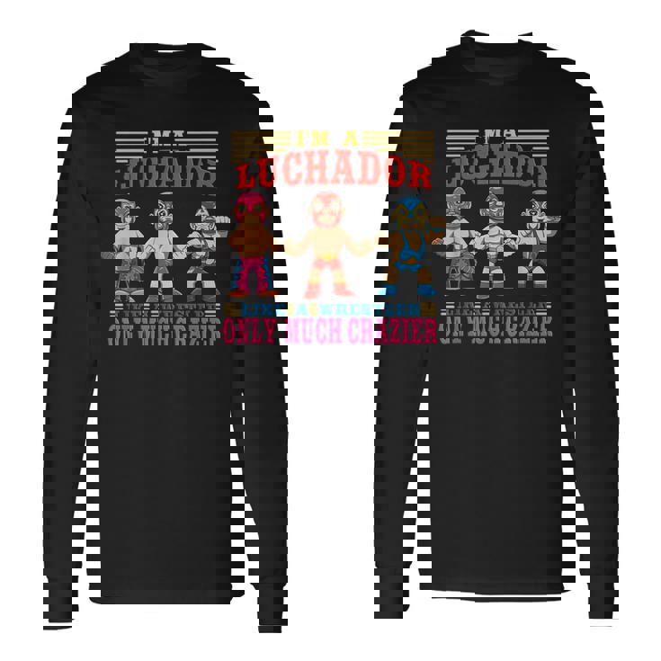 おかしなプロレス ルチャ・リブレ・ルチャドール 長袖Tシャツ