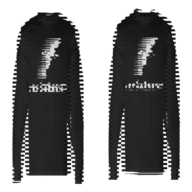 おかしな言い方 ノーバランス アンバランス クール 長袖Tシャツ