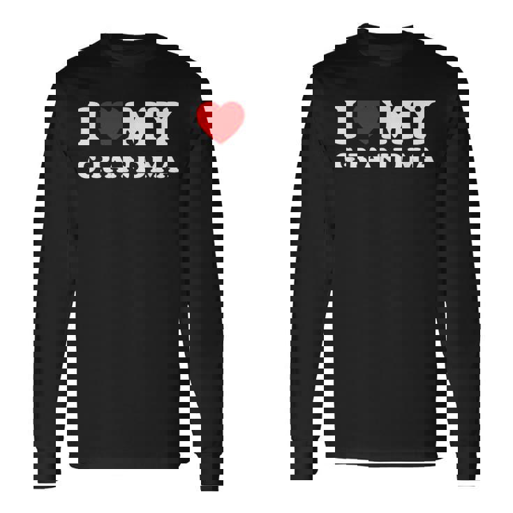 おばあちゃん大好きおばあちゃん大好き 長袖Tシャツ