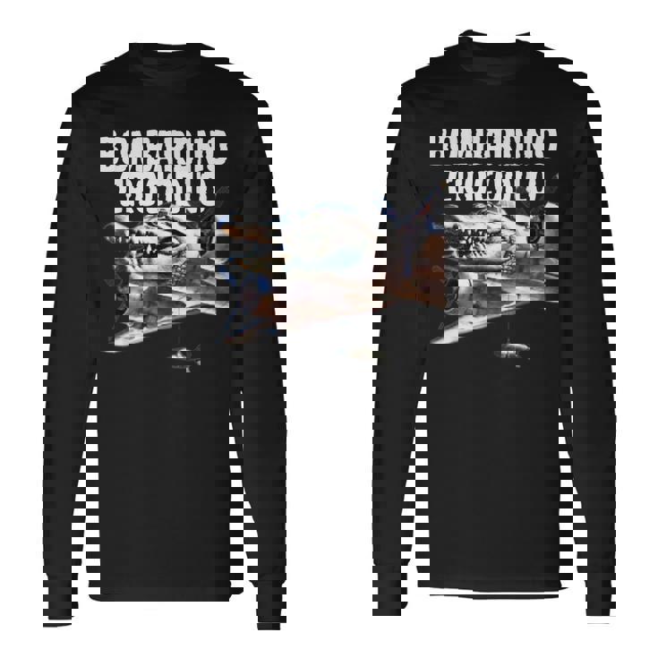 おもしろい ボンバルディーノ クロコディロ イタリア Ai 動物 ブレイン ミーム 長袖Tシャツ