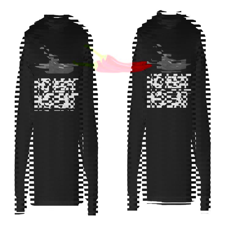 おもしろい 熱なし 食べない 辛い食べ物 クール 唐辛子 辛子 贈り物 長袖Tシャツ