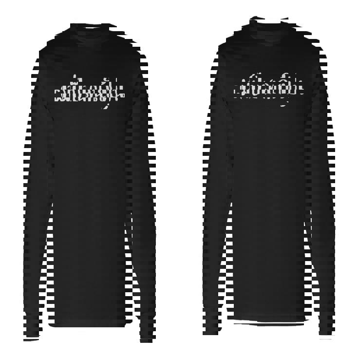 おもしろデザイン タイ語 私は日本人です 長袖Tシャツ