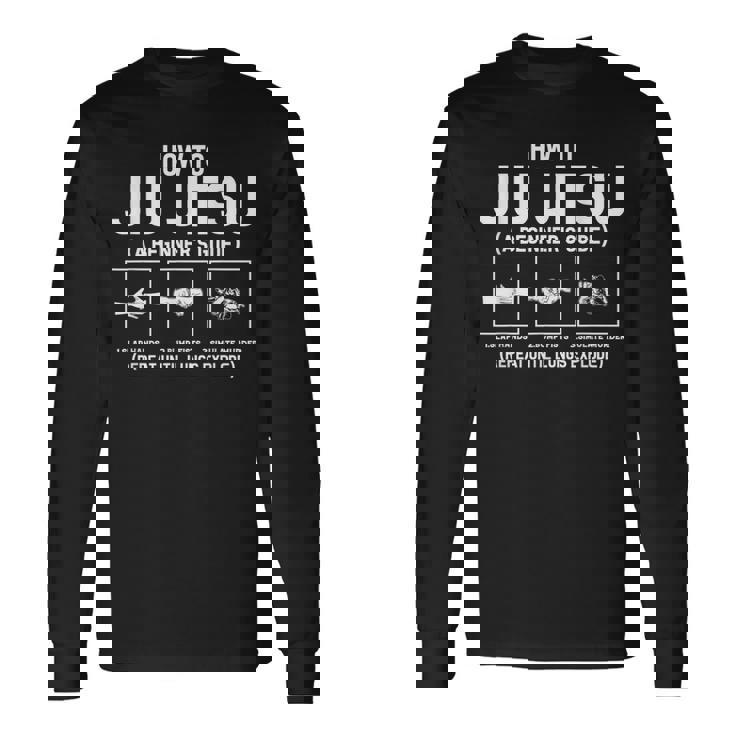 おもしろ柔術初心者ガイド ブラジリアン柔術 長袖Tシャツ