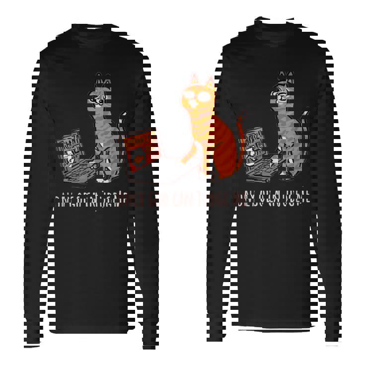 おもしろ猫 通販 イラスト グラフィック 長袖Tシャツ