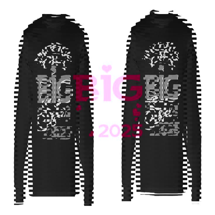 お姉さんになる 2025 妊娠のお知らせ 長袖Tシャツ