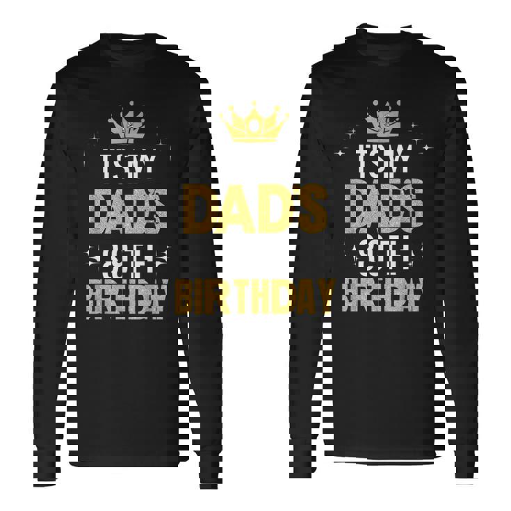 お父さんの89歳の誕生日アイデアハッピーファニー 長袖Tシャツ