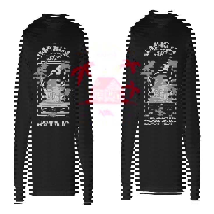 かめハウス ビーチクラブ アニメ 漫画 コミック おもしろギフト 長袖Tシャツ