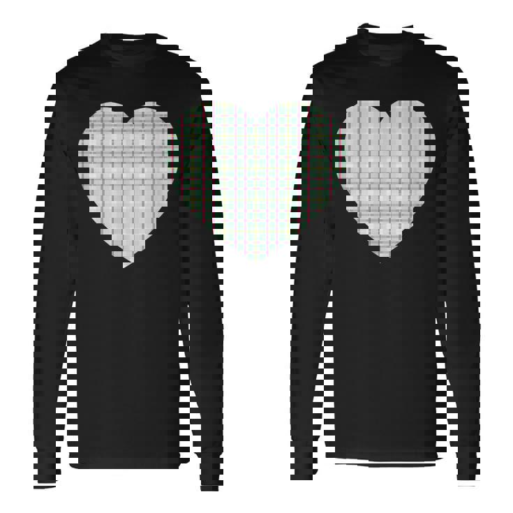 かわいい レトロ チェック柄 ギンガム柄 ミニマリスト 長袖Tシャツ