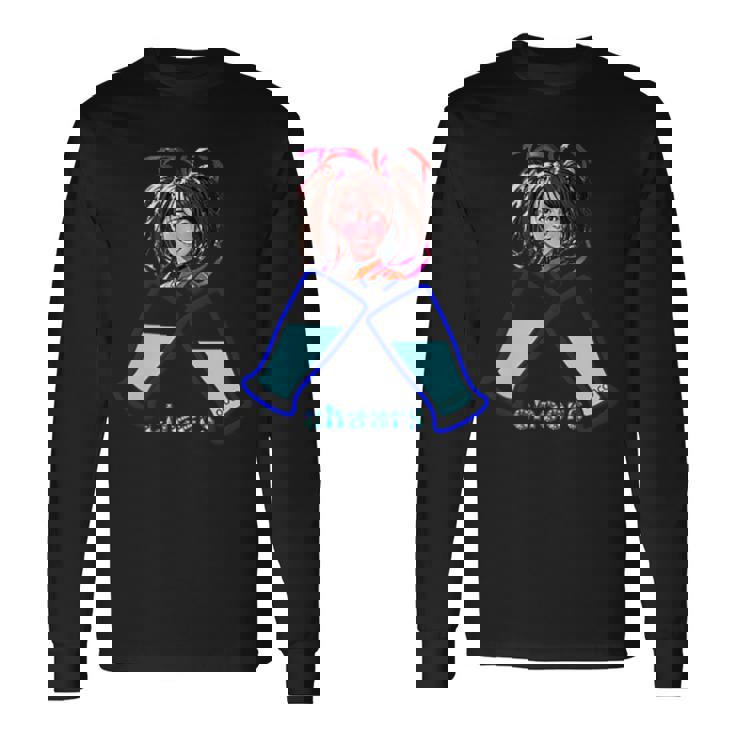 かわいい 可愛い 女の人 若い 美人 イラスト 日本 きれい 長袖Tシャツ