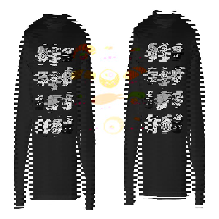 かわいいお寿司 長袖Tシャツ