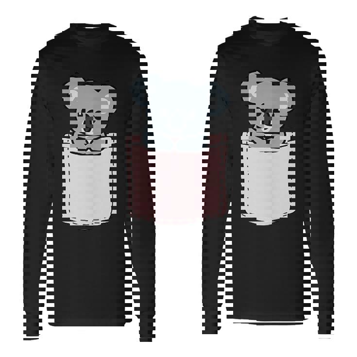 かわいいコアラ コアラベア ポケットアニマル メンズ レディース ティーン キッズ 長袖Tシャツ