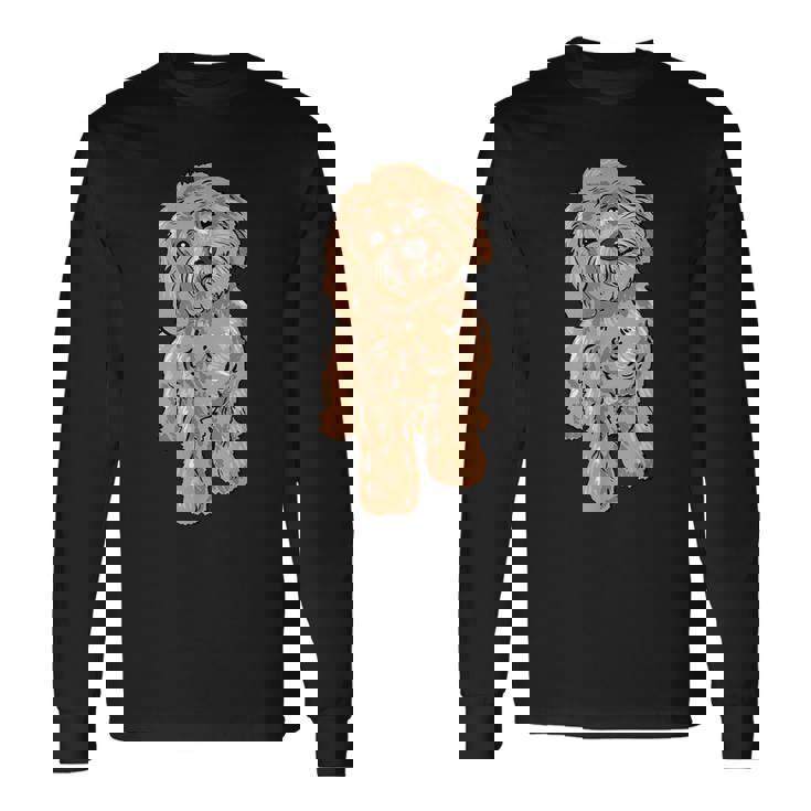 かわいいコッカプー 犬 イラスト コッカプー オーナー ラブ 長袖Tシャツ