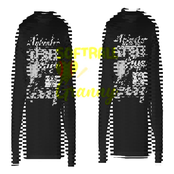 かわいいソフトボール グラニー スポーツ チームプレーヤー 長袖Tシャツ