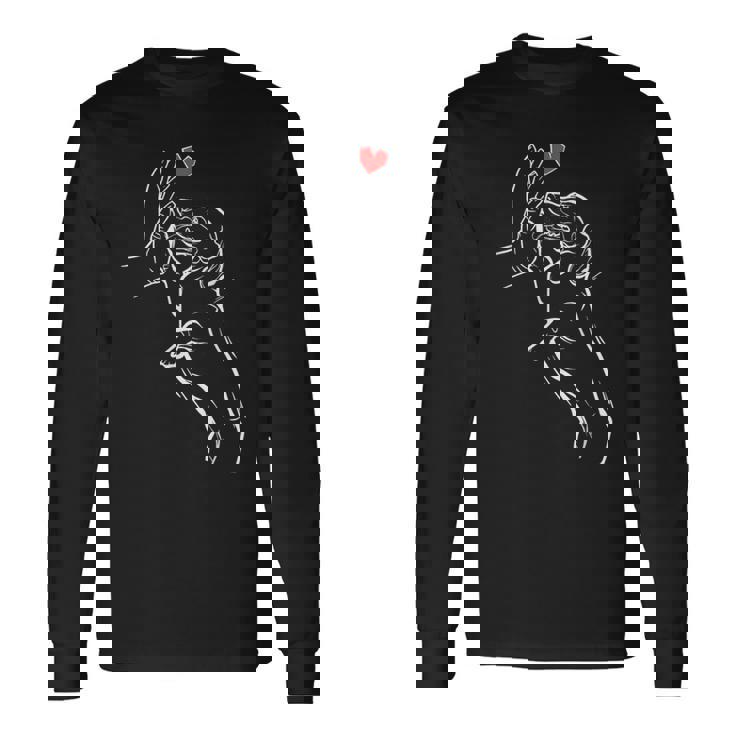 かわいいダックスフンド 犬のパパ＆犬のママ ダックスフンド Dachshund 長袖Tシャツ