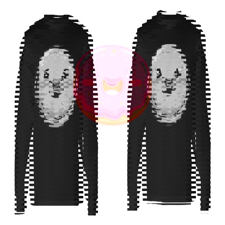 かわいいドーナツ I キッズ ドーナツ 長袖Tシャツ