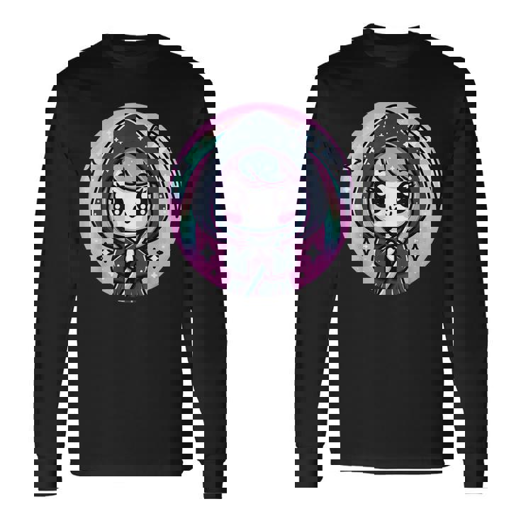 かわいい死神 カワイイパステルゴス 長袖Tシャツ ギフトのアイデア