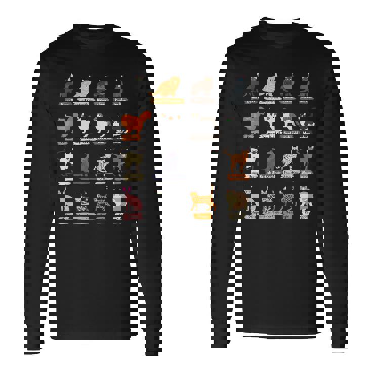 かわいい猫の種類 長袖Tシャツ