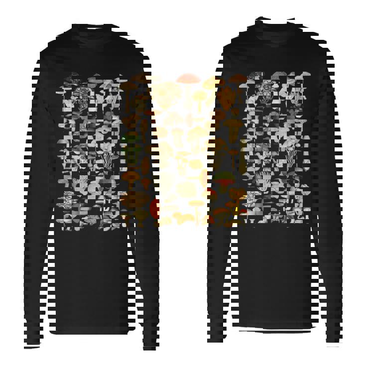 きのこシャツ菌類菌類採食きのこささやき Kinoko Koibito Gifuto 長袖Tシャツ