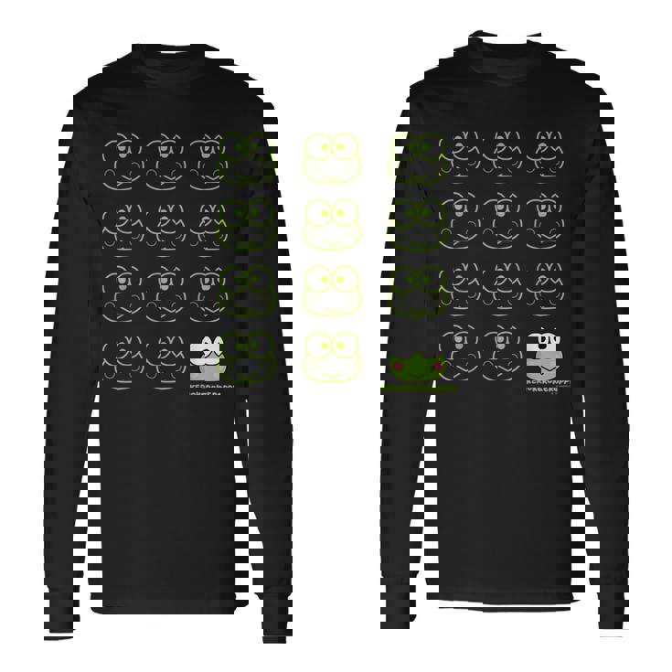 けろけろけろっぴ Usデザイン カオ 長袖Tシャツ