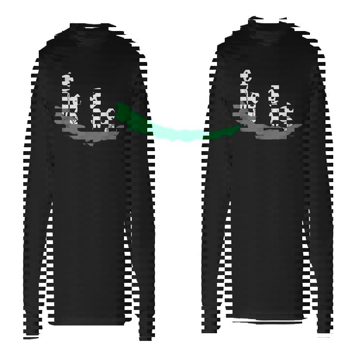 こだま 日本のお化けジャパン 童話 長袖Tシャツ