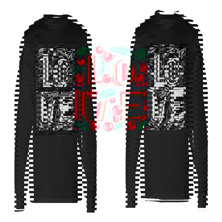 さくらんぼが大好き 長袖Tシャツ