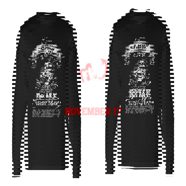 さそり座 11月17日 星座 占星術 星占い サイン 誕生日 長袖Tシャツ