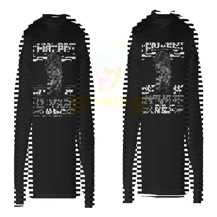 しかし、私のロットワイラーは私を愛している 犬の恋人 ロットワイラー 長袖Tシャツ