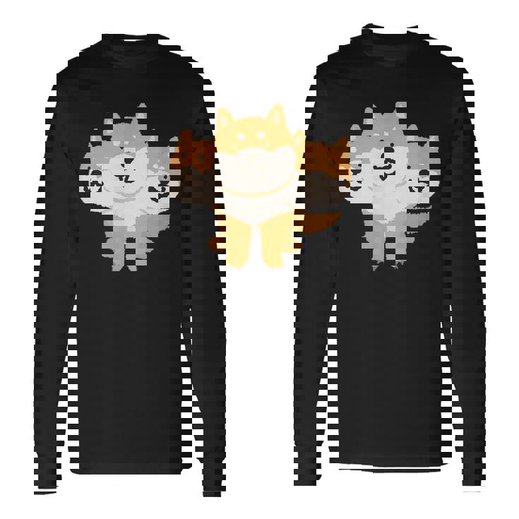 しばベロス（ケルベロス） 長袖Tシャツ