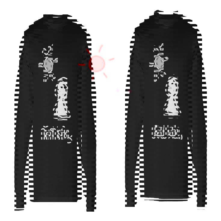 てるてる坊主 ハレルくん《晴れ》Hallelu 晴れる ぼうず【ゆるフレンズ】梅雨 かわいい キャラクター イラスト 長袖Tシャツ