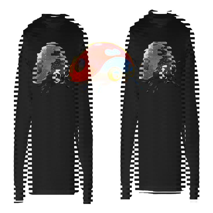 てんとう虫 てんとう虫 愛 昆虫 甲虫 甘い てんとう虫 長袖Tシャツ