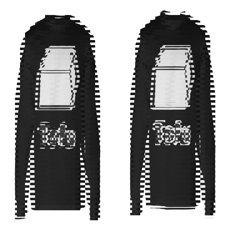 とうふ Tofu（豆腐）【Gohan ごはんタイム】ゆるくて かわいい 面白い イラスト 長袖Tシャツ