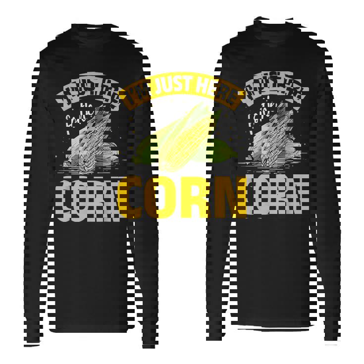 とうもろこし野菜 とうもろこし 長袖Tシャツ