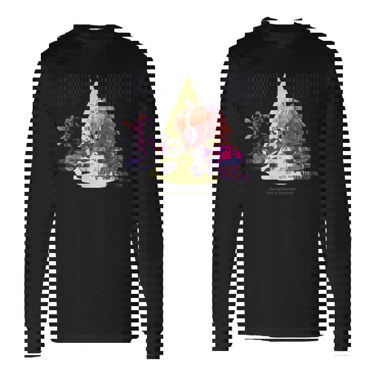 ひなビタスタンプ めう06「めうのもちゃちゃが…」 長袖Tシャツ