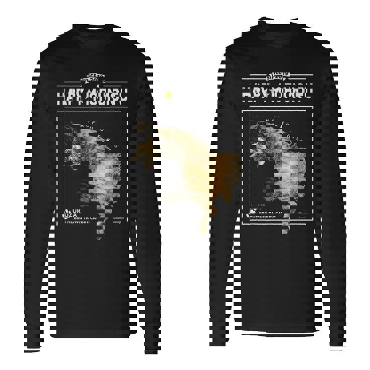 へそてんねこ、うずら 猫 へそ天 鶉 Cat 長袖Tシャツ