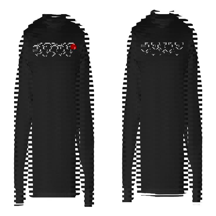 もうライフはほぼゼロ ゲーム ゲーマー ゲーム好き 脱力系ジョーク ライフポイント ジョーク 面白い ネタ 長袖Tシャツ