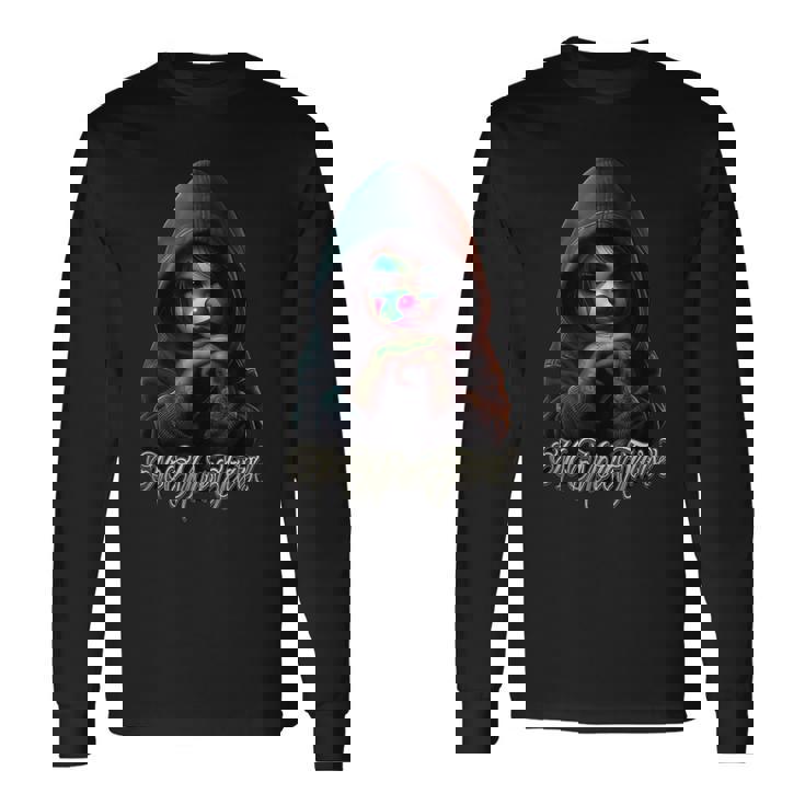 もう涙の涙のチカナタトゥーチョーラチカノピエロパヤサ No More Tears 長袖Tシャツ