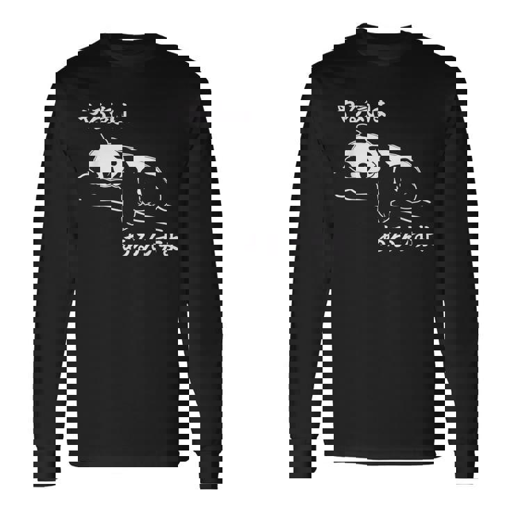 やる気はあるんすよ パンダ ジョーク かわいい 動物ギャグ好き おもしろ ネタ 長袖Tシャツ