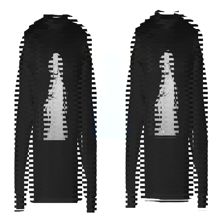 ゆきおんな アニメ キャラクター 日本語脚本背景 長袖Tシャツ