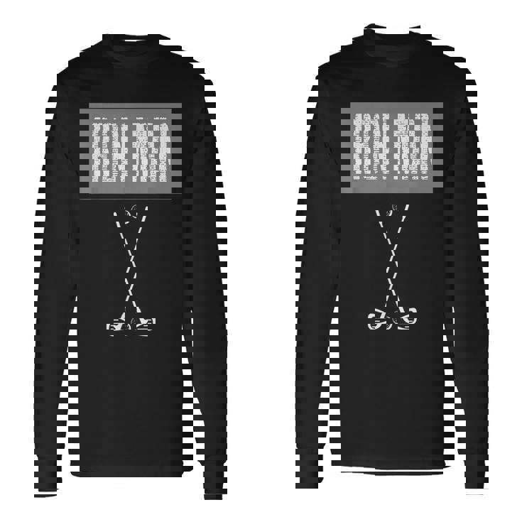 アイアンマンゴルフ愛好家のためのゴルフ愛好家 長袖Tシャツ