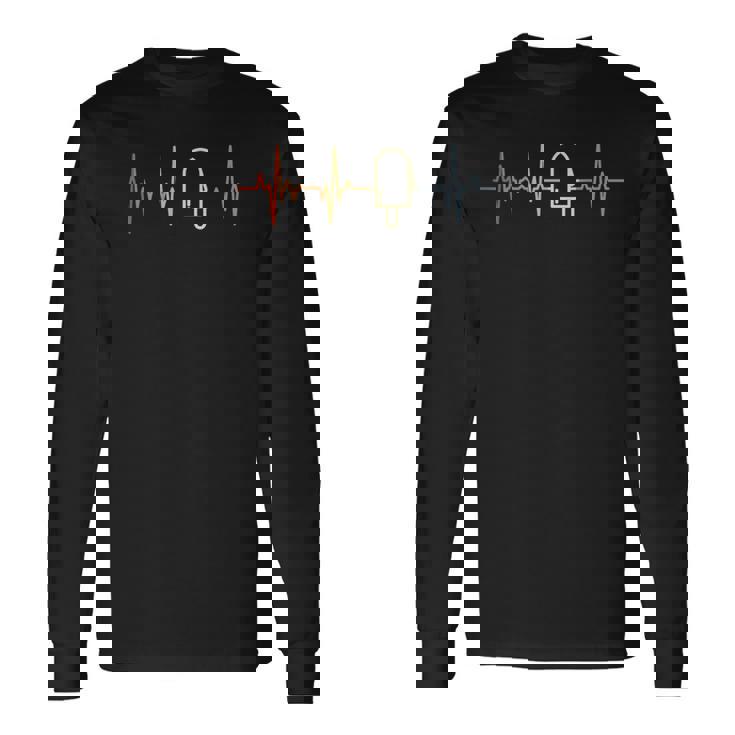 アイスキャンディー カーディオグラム 長袖Tシャツ